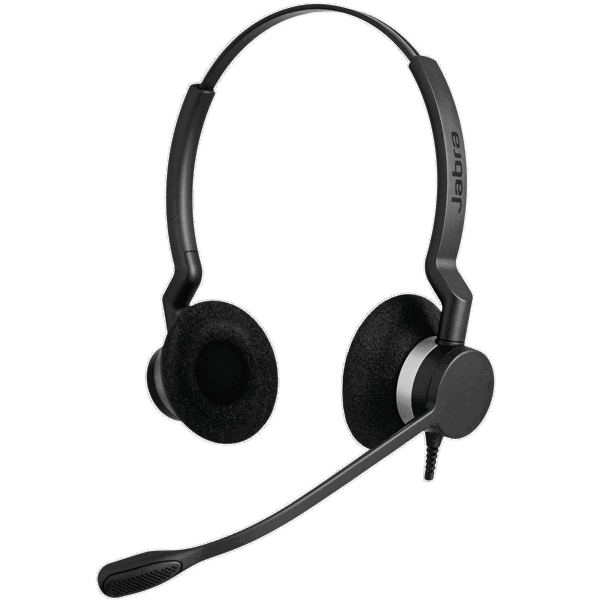 ყურსასმენი Jabra 2389-820-109 BIZ 2300 QD Wideband Duo Headset, Wired, Black