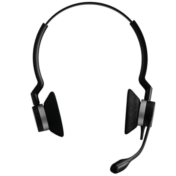 ყურსასმენი Jabra 2389-820-109 BIZ 2300 QD Wideband Duo Headset, Wired, Black