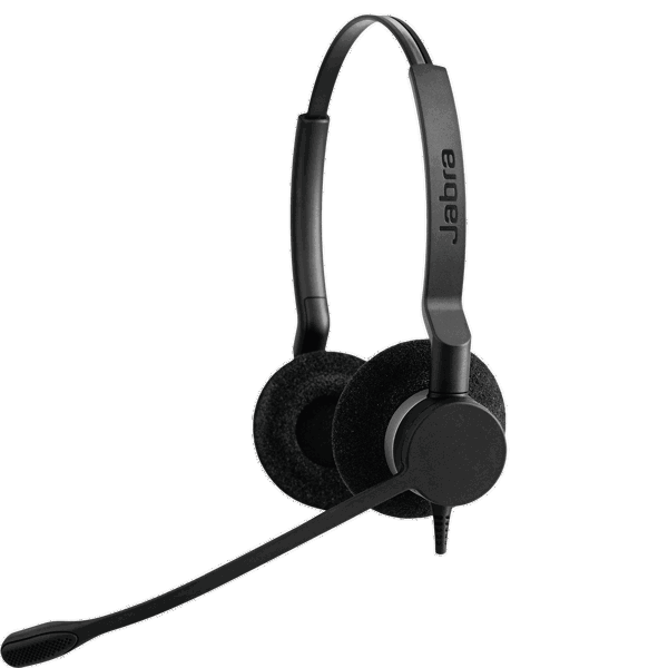 ყურსასმენი Jabra 2389-820-109 BIZ 2300 QD Wideband Duo Headset, Wired, Black