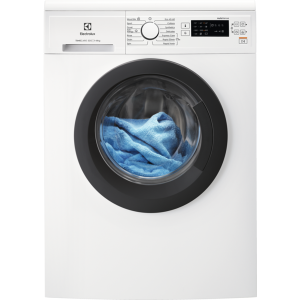 სარეცხი მანქანა Electrolux EW2T528S, 8Kg, B, 1200Rpm, 76Db, Washing Machine, White