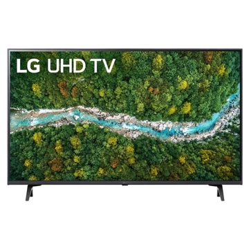 ტელევიზორი LG 43UP77003LB, 43", 4K UHD, Smart TV, HDMI, ARC, USB, RF, BT, WIFI, Black