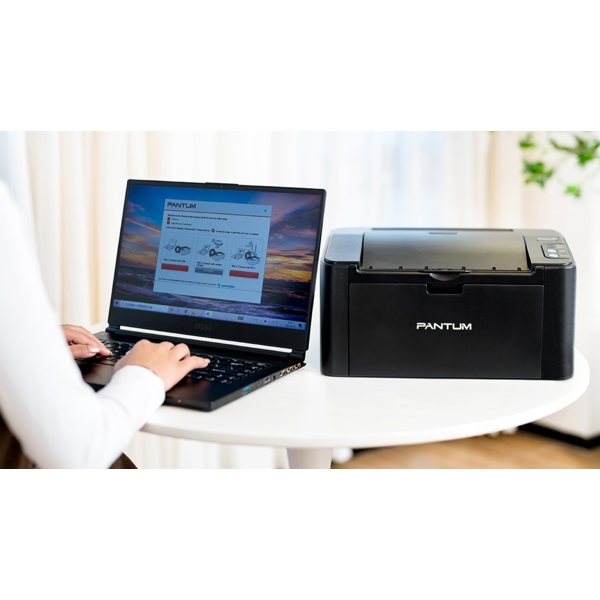 პრინტერი Pantum P2500NW, A4. Wi-Fi, LAN, USB, Black