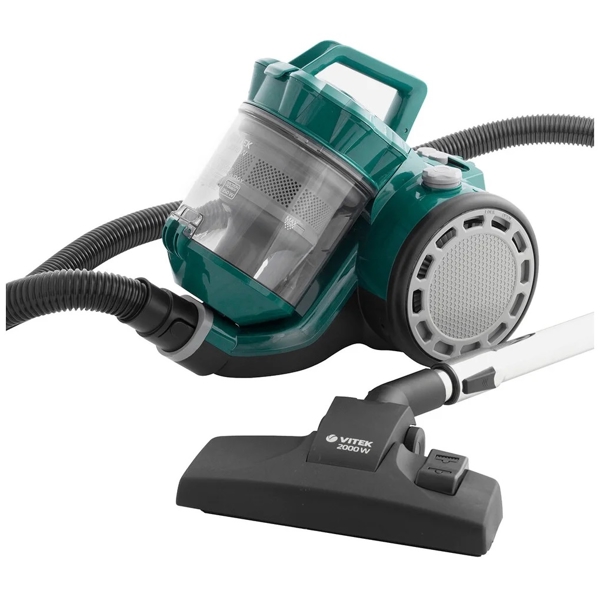 მტვერსასრუტი Vitek VT 8137, 2500W, 2.5L, Vacuum Cleaner, Black/Green