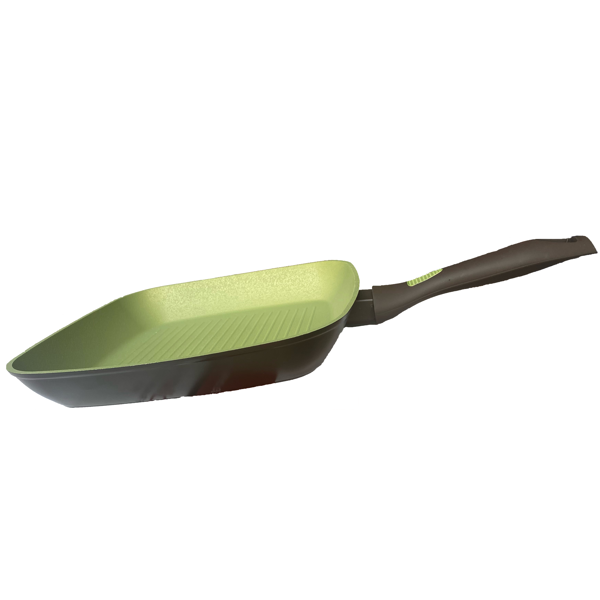 ტაფა-გრილი Amercook AC-0108/28 28cm, Black/Green