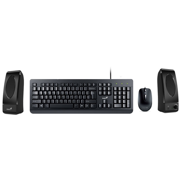 კლავიატურა+დინამიკი+მაუსი Genius KMS-U130, Wired, USB, Keyboard/Mouse/Speaker Combo, Black