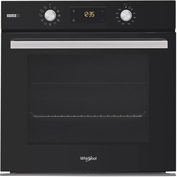 ჩასაშენებელი ელექტრო ღუმელი Whirlpool OASKC8V1BLG, 2900W, 71L, Built-In, Black