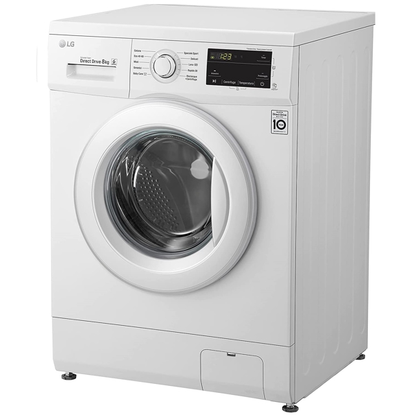 სარეცხი მანქანა LG F4J3TN3WE, 8Kg, D, 1400Rpm, 75Db, Washing Machine, White