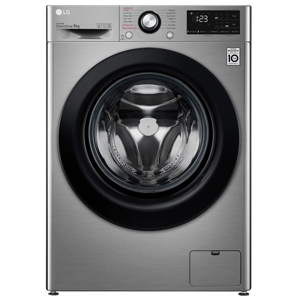 სარეცხი მანქანა LG F4WV309S6TE, 9Kg, B, 1400Rpm, 73Db, Washing Machine, Silver steel