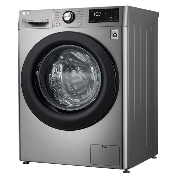 სარეცხი მანქანა LG F4WV309S6TE, 9Kg, B, 1400Rpm, 73Db, Washing Machine, Silver steel