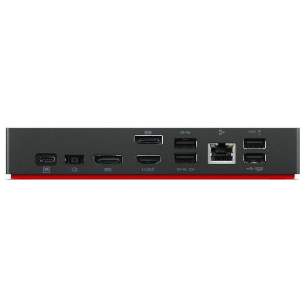 USB-C ჰაბი Lenovo 40AY0090EU ThinkPad USB-C Dock, Black