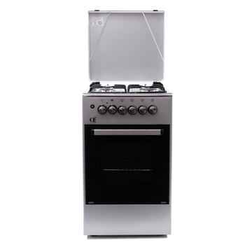 გაზქურა Oz OE 5040 IX, 4 Gas, Oven, Silver