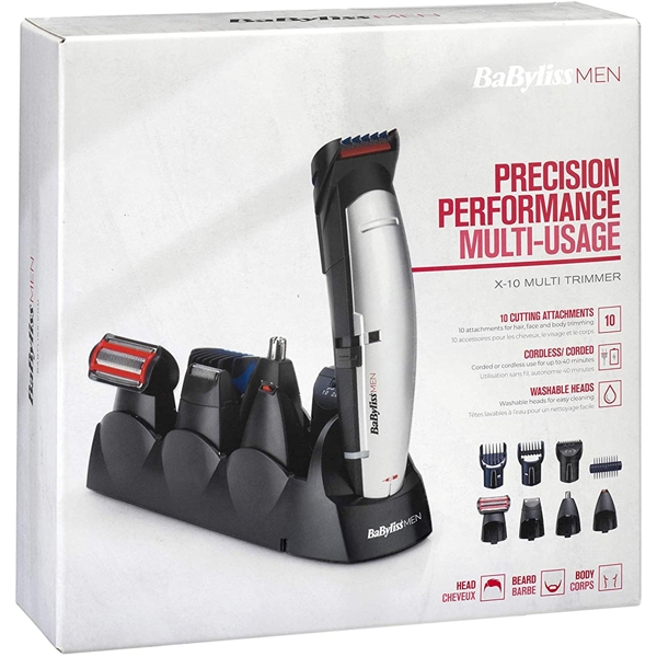 ტრიმერი Babyliss E837E Hair Trimmer Black/Silver