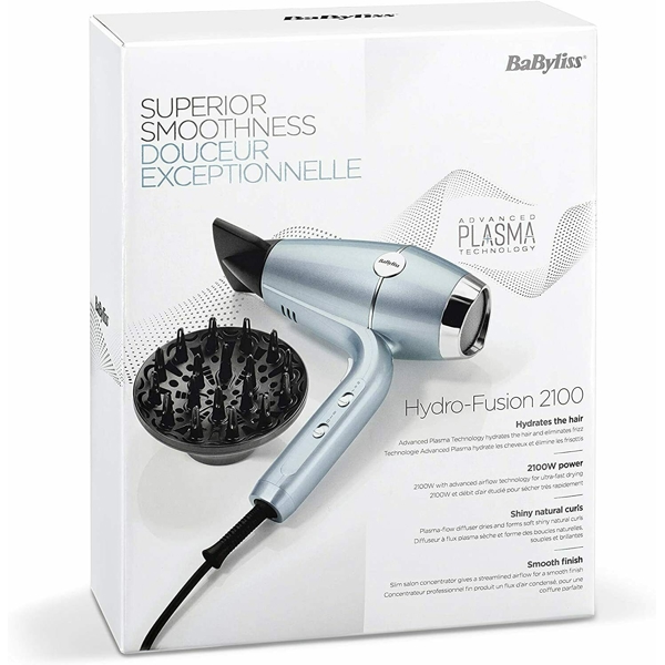 თმის საშრობი Babyliss D773DE, 2100W, Hair Dryer, Light Blue