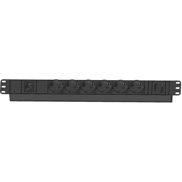 დენის გამანაწილებელი APC EPDU1010B-SCH Easy PDU, Basic, 1U, 10A, 230V, 6xSchuko,1xC13, Black