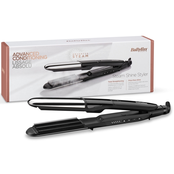 თმის უთო Babyliss ST496E, Hair Straightener, Black/Silver