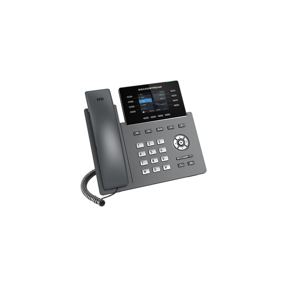 IP ტელეფონი Grandstream GRP2624 IP Phone PoE 4 SIP, 8 line keys, WiFi, Grey