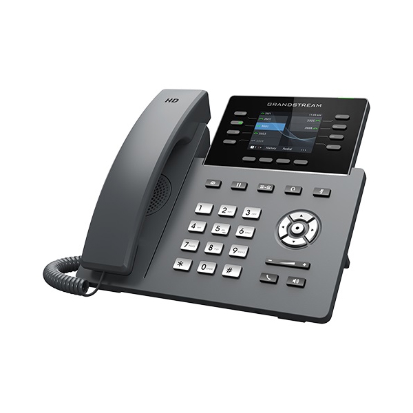 IP ტელეფონი Grandstream GRP2624 IP Phone PoE 4 SIP, 8 line keys, WiFi, Grey