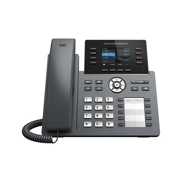 IP ტელეფონი Grandstream GRP2634 IP Phone PoE 4 SIP, 8 Line Keys, WiFi, Grey