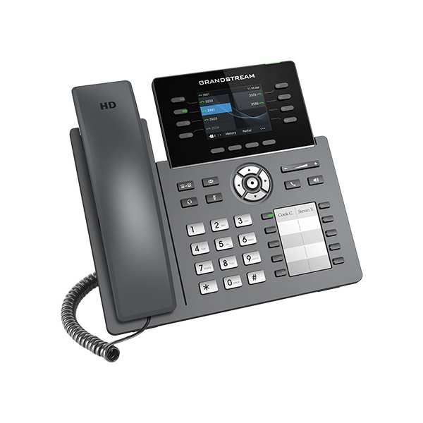 IP ტელეფონი Grandstream GRP2634 IP Phone PoE 4 SIP, 8 Line Keys, WiFi, Grey