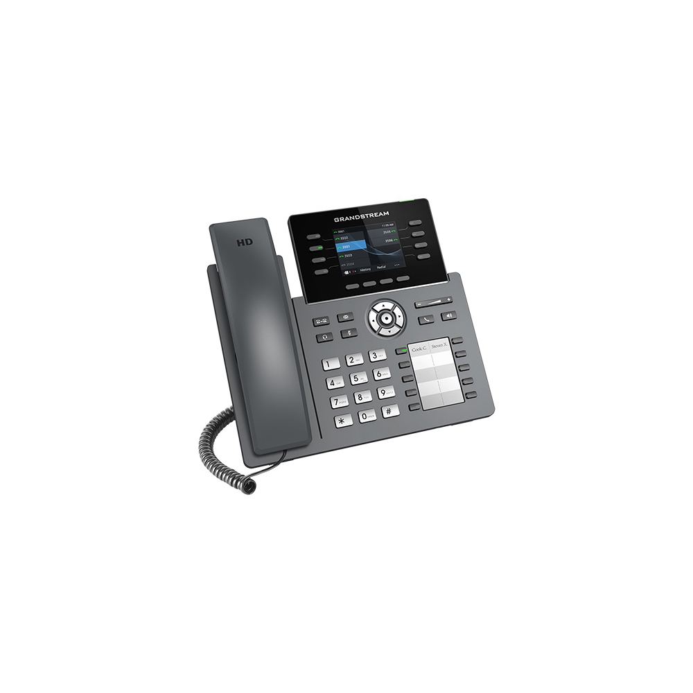 IP ტელეფონი Grandstream GRP2634 IP Phone PoE 4 SIP, 8 Line Keys, WiFi, Grey