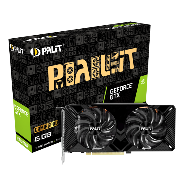 ვიდეო დაფა Palit NE6166S018J9-1160A-1, GTX1660SUPER GP, 6GB, 192bit, HDMI, DP, DVI, Black