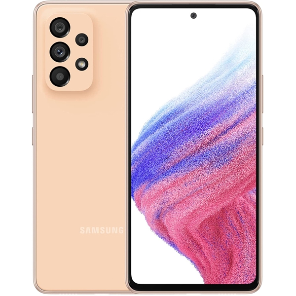 მობილური ტელეფონი Samsung A536E Galaxy A53, 6GB, 128GB Dual Sim, Peach