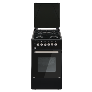 გაზქურა Oz OSE50X50B4 4 Gas, Oven, Black