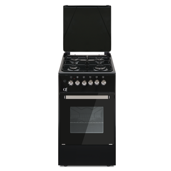 Oz OSE50X50B4 4 Gas, Oven, Black