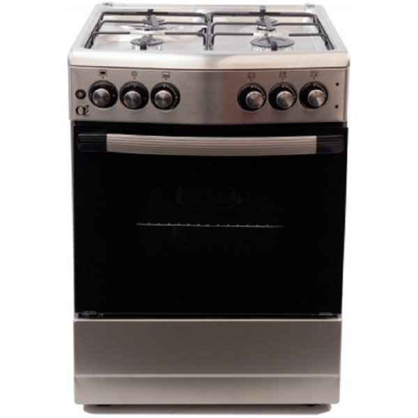 OZ OG 6040 IX, 4 Gas, Oven, Silver