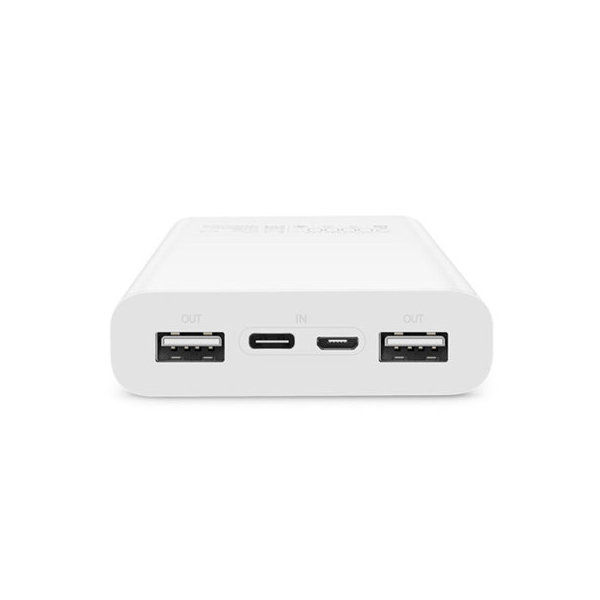 პორტატული დამტენი ZMI ZMKQB821RUWH, 20000mAh, Micro USB, Type-C, USB, Power Bank, White