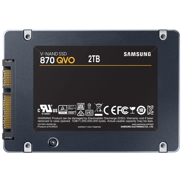 მყარი დისკი Samsung MZ-77Q2T0BW 870 QVO, 2TB SSD, 2.5", Internal Hard Drive