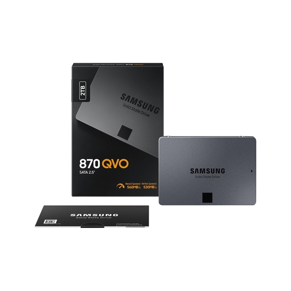 მყარი დისკი Samsung MZ-77Q2T0BW 870 QVO, 2TB SSD, 2.5", Internal Hard Drive