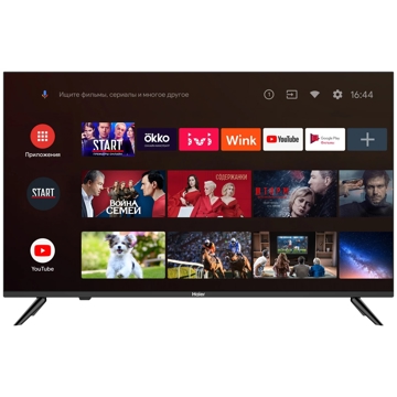 ტელევიზორი Haier LE32K6600SG, 32", HD, Smart TV, Android TV, 2xUSB, 3xHDMI, CI+, RJ-45, Black 