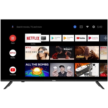 ტელევიზორი Haier LE55K6600UG 55", 4K UHD, Smart TV, Android TV, 4xHDMI, 2xUSB, CI, Black