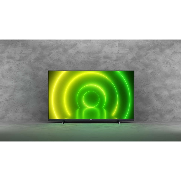 ტელევიზორი Philips 50PUS7406/60, 50", 4K UHD, Smart TV, Android TV, HDMI, USB, RJ-45, CI, BT, WIFI, Black