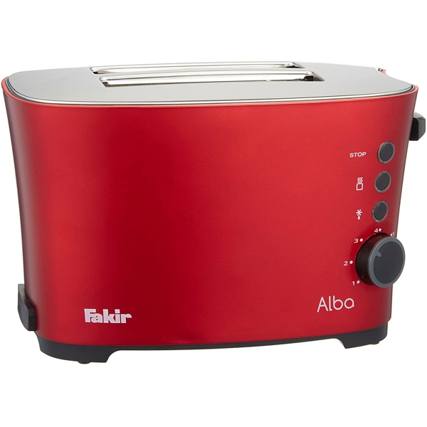 ტოსტერი Fakir Alba 980W, Toaster, Rouge