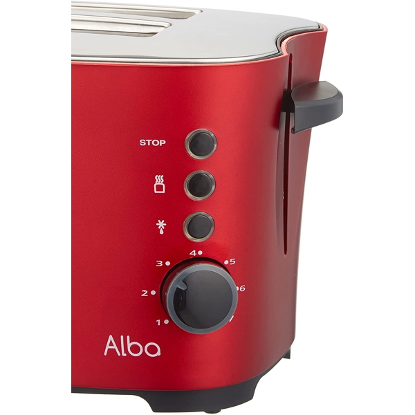 ტოსტერი Fakir Alba 980W, Toaster, Rouge