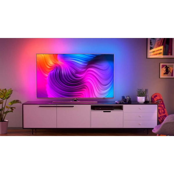 ტელევიზორი Philips 70PUS8506/60, 70", 4K UHD, Smart TV, Android TV, HDMI, USB, RJ-45, BT, WIFI, Light Silver