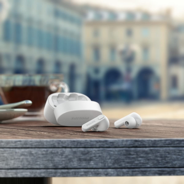 ყურსასმენი Philips TAT2206WT/00 Headphones, Wireless, Bluetooth, IPX4, White