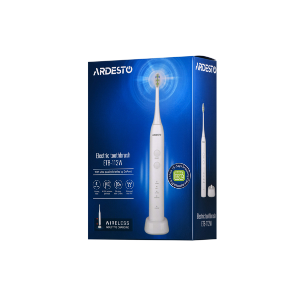 Ardesto ETB-112W, Electric Tooth Brush, White