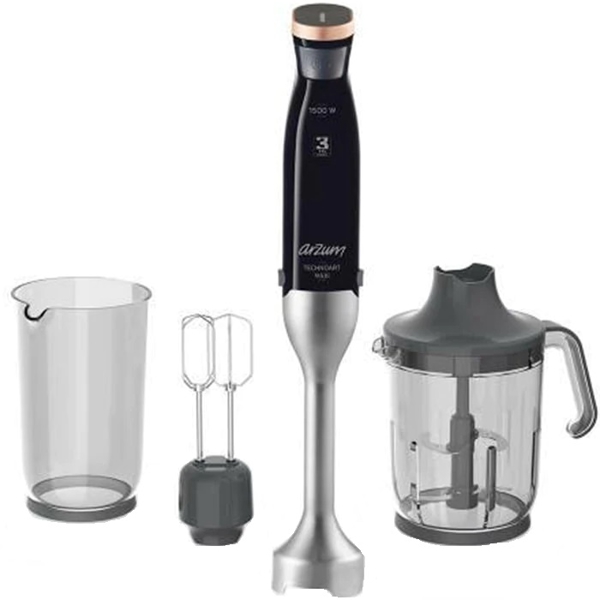 ხელის ბლენდერი Arzum AR1065, 1500W, 1500ml, Blender, Black