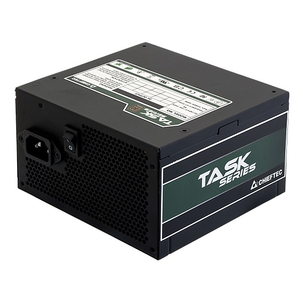 კვების ბლოკი Chieftec TPS-500S-BULK Task, 500W, Power Supply, Black