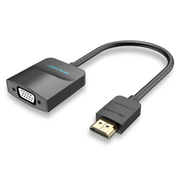 ადაპტერი Vention 42154 HDMI to VGA Converter, 0.15m, Black