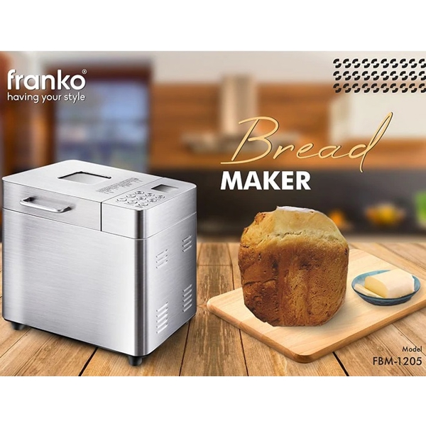 პურის საცხობი Franko FBM-1205, 600W, Bread Maker, Silver