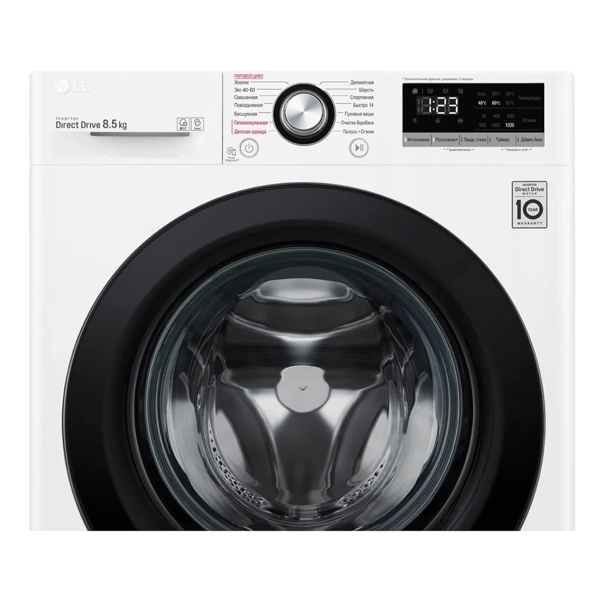 სარეცხი მანქანა LG F2V3GS6W, 8,5Kg, A, 1200Rpm, 54Db, Washing Machine, White