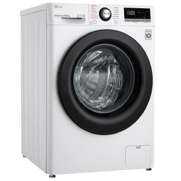 სარეცხი მანქანა LG TW4V3RS6W, 10.5Kg, A, 1400Rpm, 53Db, Washing Machine, White