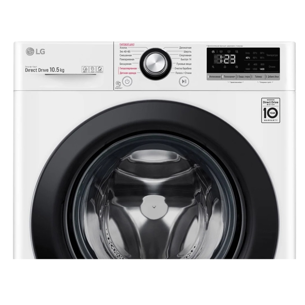 სარეცხი მანქანა LG TW4V3RS6W, 10.5Kg, A, 1400Rpm, 53Db, Washing Machine, White