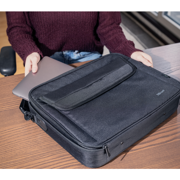 ნოუთბუქის ჩანთა Trust Atlanta, 17.3", Laptop Bag, Black