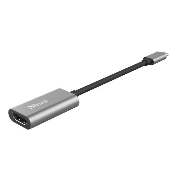 USB ადაპტერი Trust Dalyx, USB-C to HDMI, Adapter, Gray