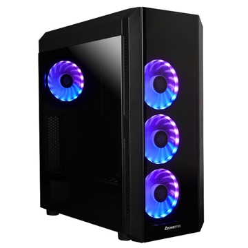 ქეისი Chieftec GL-03B-OP Gaming Case Mini ITX, mATX, ATX, 2 x USB3.1, 1x USB2.0, Black